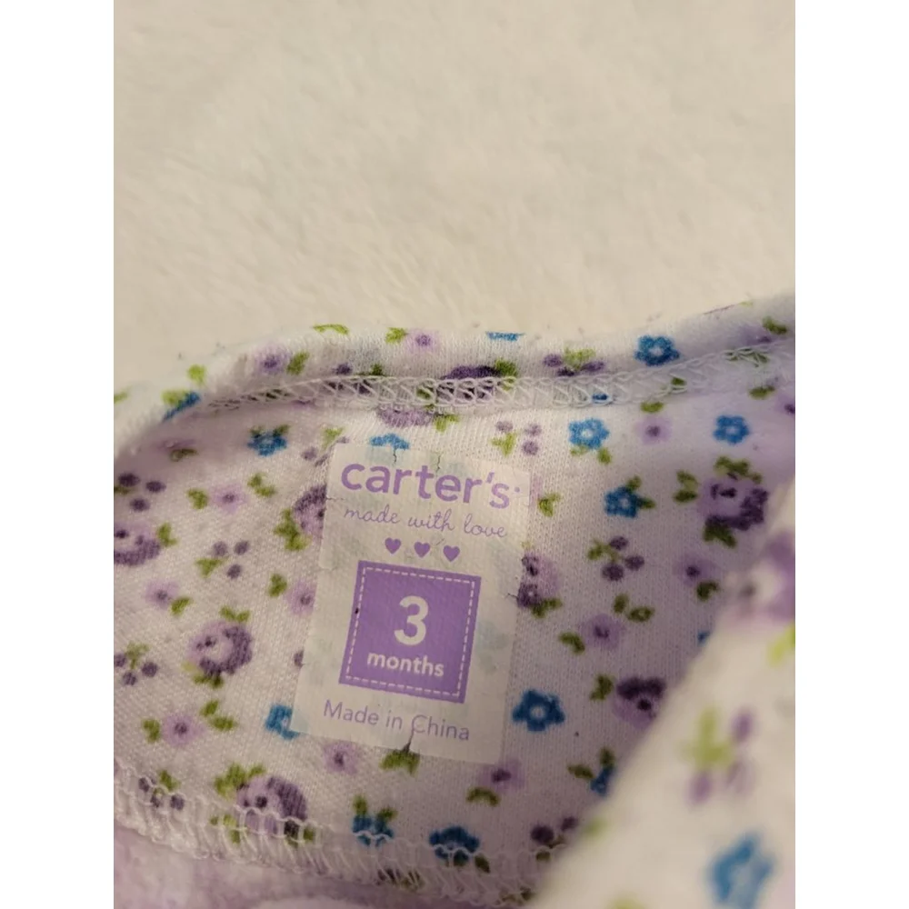 Baby Girl Sleep and Play Bundle 3M Carter’s Little Me 5pc Sleeper Lot